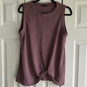 Women’s waffle knit tank top